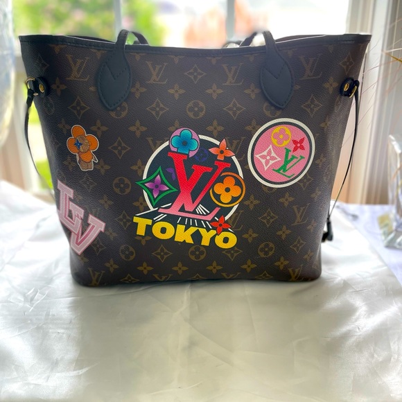 RARE LV Neverfull MM World Tour Japan Tokyo (Limited Edition) - Picture 1 of 12